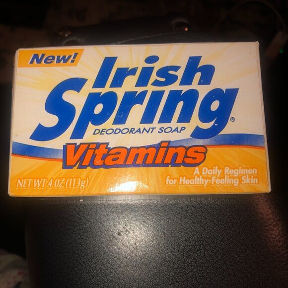 Vintage Irish Spring Vitamins - 4oz Deodorant Soap- 1 BAR - (RARE) - Picture 1 of 4